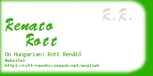renato rott business card